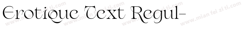 Erotique Text Regul字体转换
